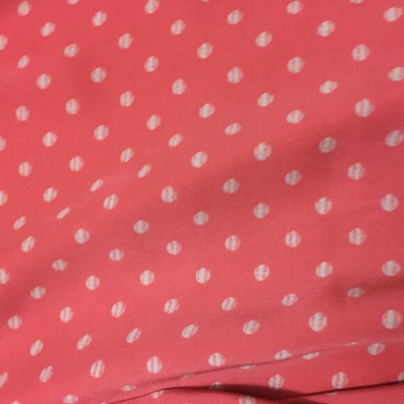 Coral Pink & Pearl Polka Dot Bow Tie Bubble Hem Tank - Picture 16 of 16